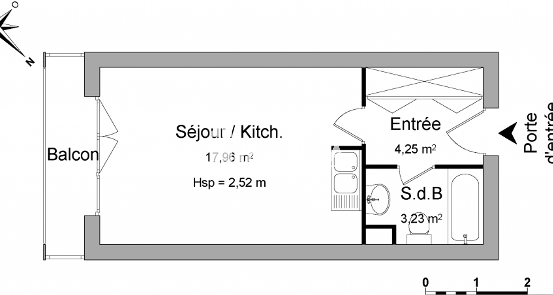 Studio (25.44 m²) à louer - Villemomble (93250)