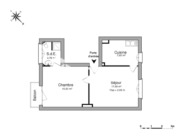 Appartement 2 pièces (45.83 m²) à louer - Niort (79000)