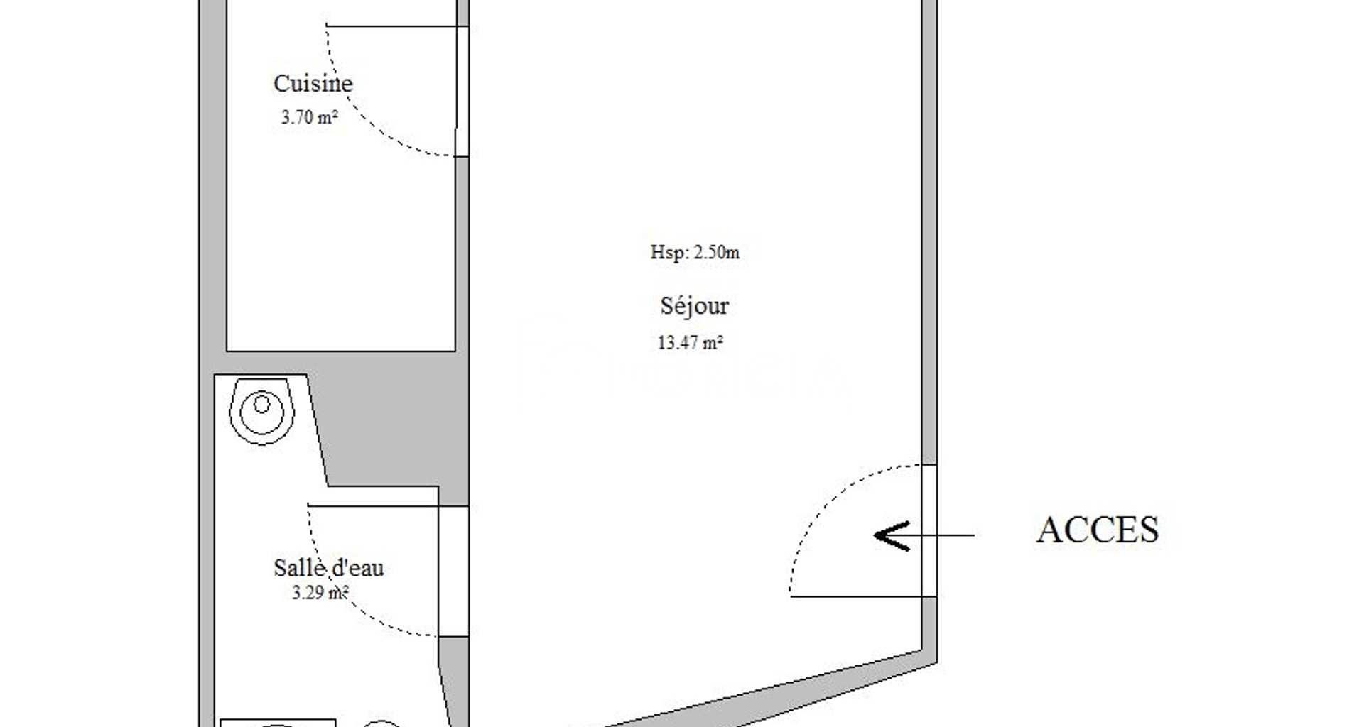 Studio (20.46 m²) à louer - Montluel (01120)