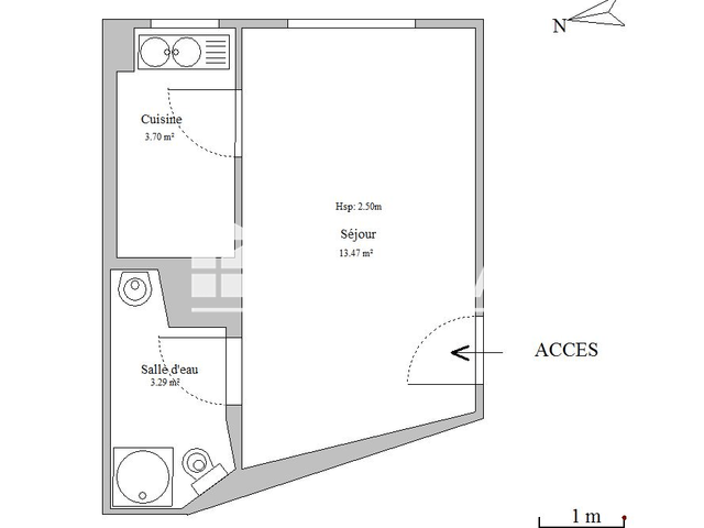 Studio (20.46 m²) à louer - Montluel (01120)