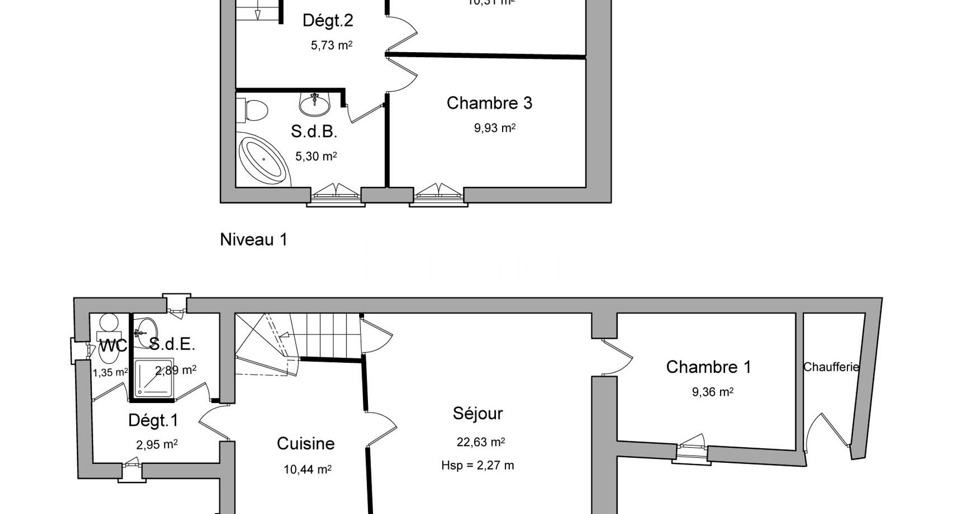 Maison 4 pièces (80.89 m²) à louer - Jassans-riottier (01480)