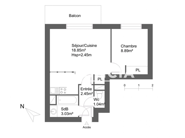 Appartement 2 pièces (34.26 m²) à louer - Limoges (87000)
