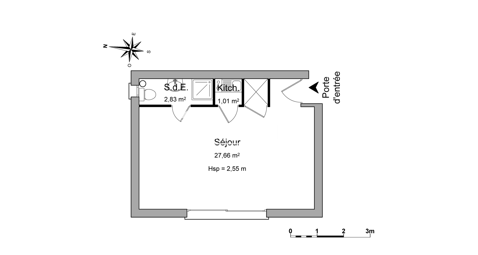 Studio (31.5 m²) à louer - Saint-cyr-l'école (78210)