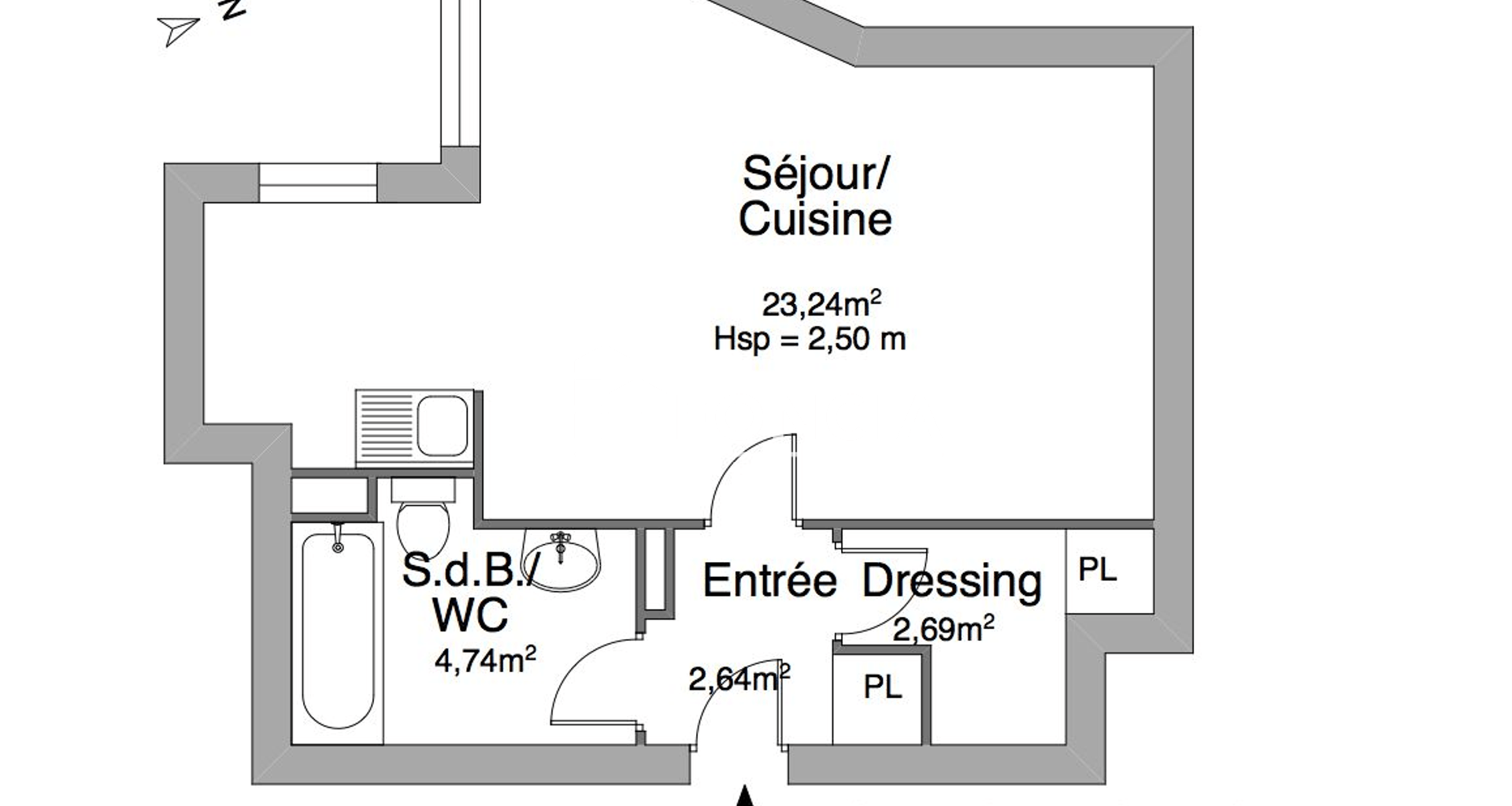 Studio (33.31 m²) à louer - Paris 18ᵉ (75018)