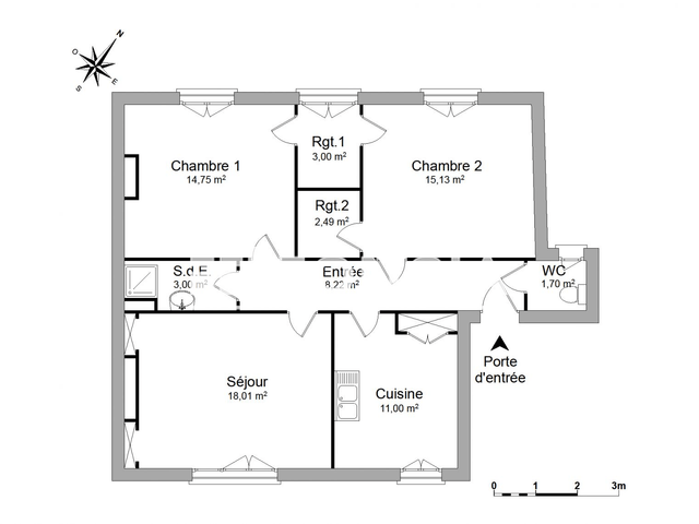 Appartement 3 pièces (77.3 m²) à louer - Limoges (87000)