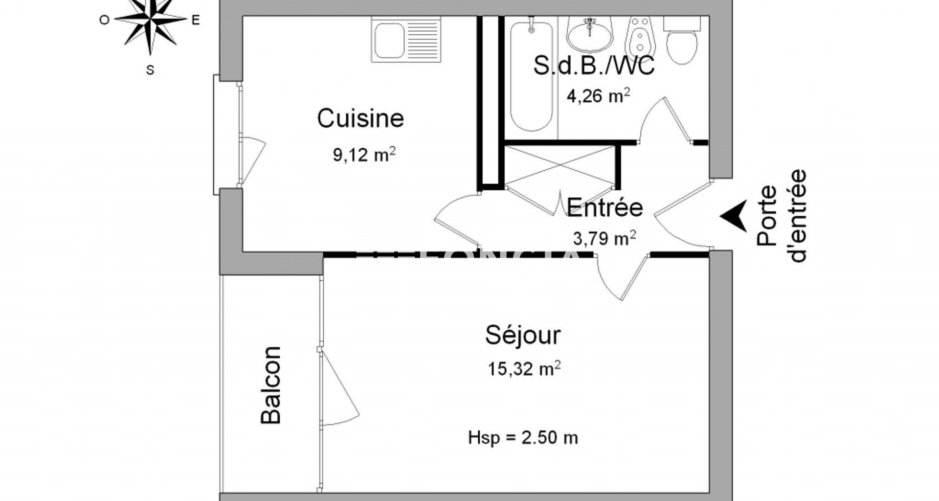 Studio (32.49 m²) à louer - Limoges (87000)