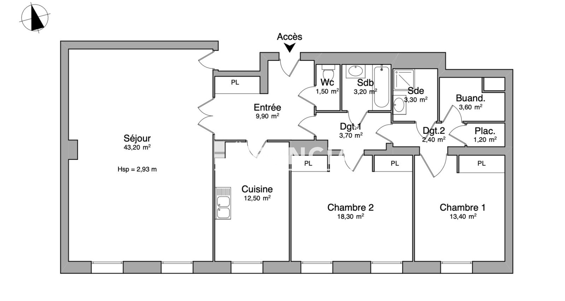 Appartement 4 pièces (115 m²) à louer - Saint-germain-en-laye (78100)