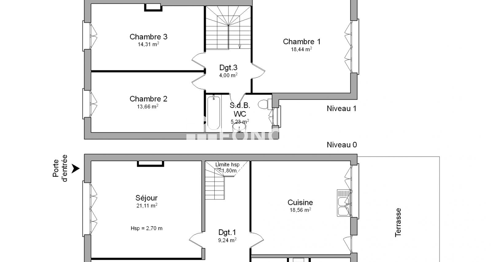 Maison 4 pièces (115.92 m²) à louer - Rochefort (17300)