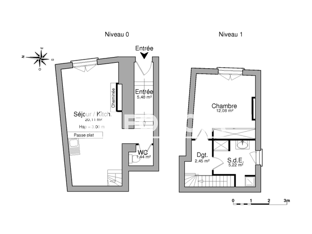 Appartement meublé 2 pièces (46.78 m²) à louer - Poitiers (86000)