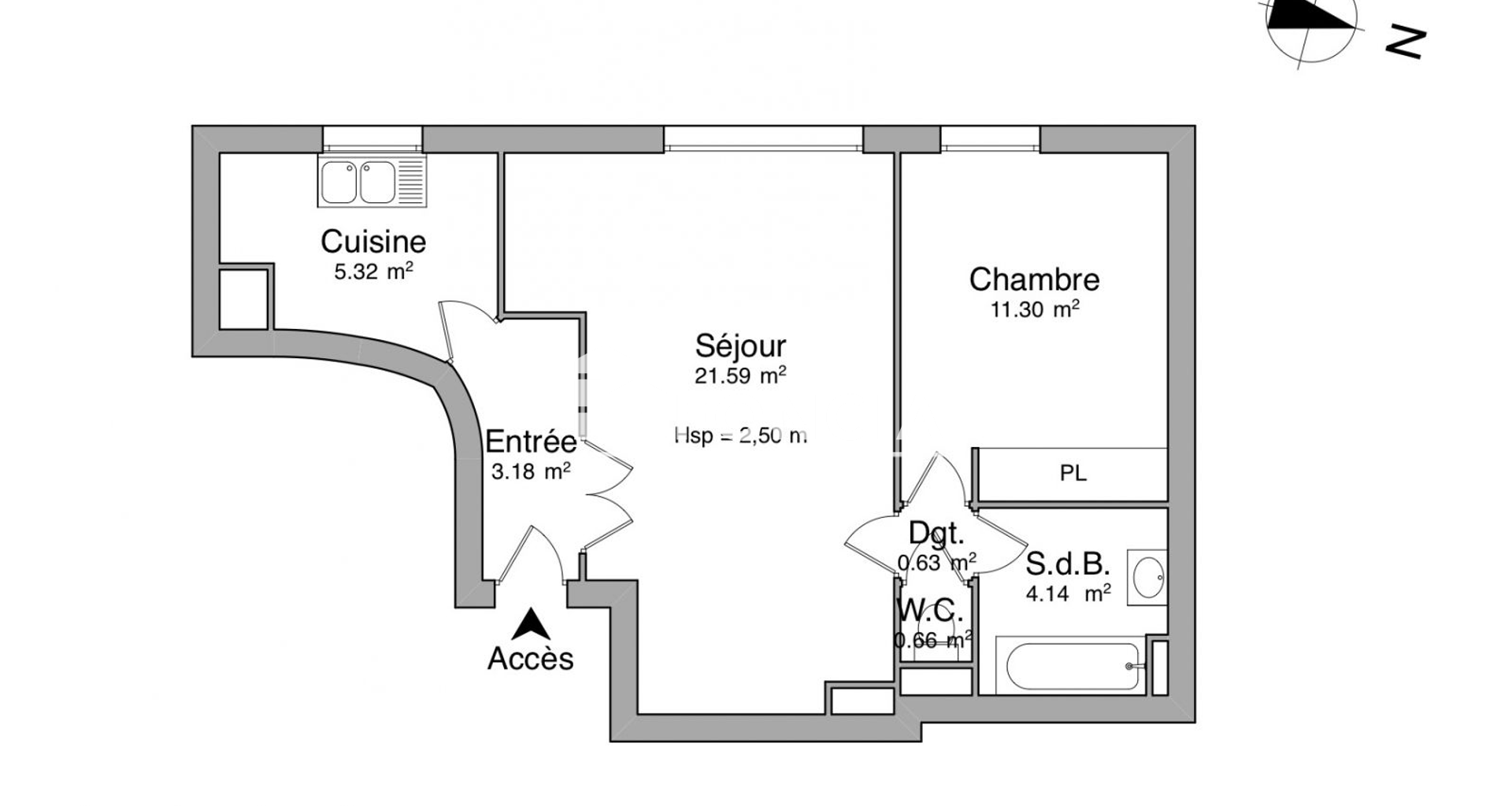 Appartement 2 pièces (46.82 m²) à louer - Paris 15ᵉ (75015)