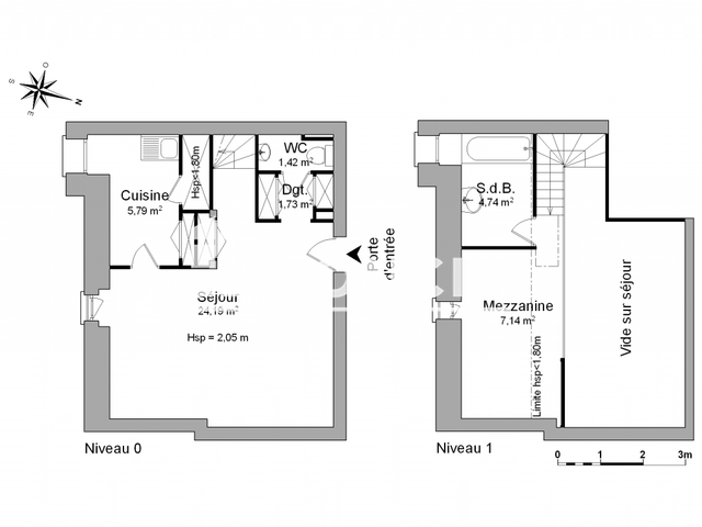 Appartement meublé 2 pièces (45.01 m²) à louer - Niort (79000)