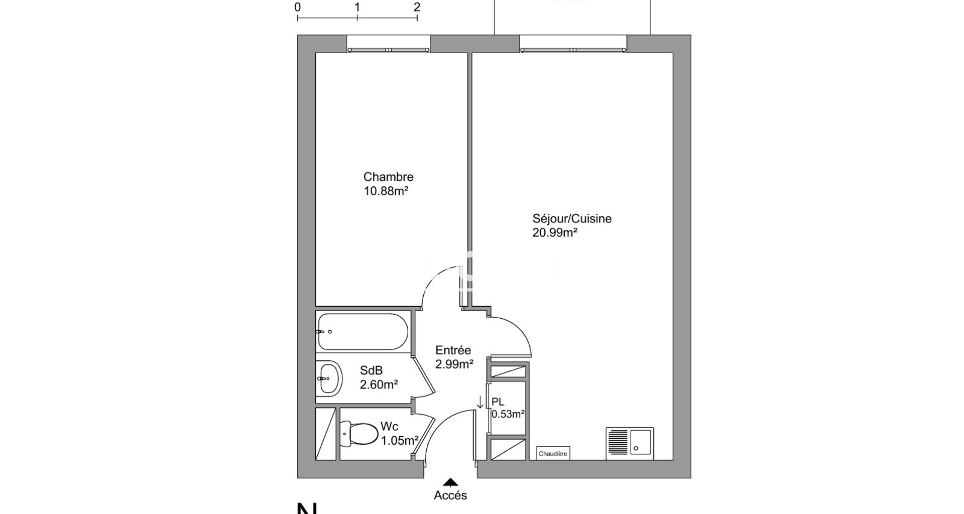 Appartement 2 pièces (39.33 m²) à louer - Guyancourt (78280)