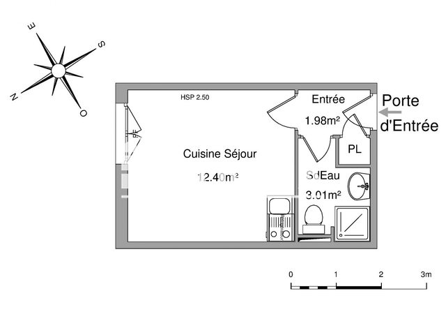 Studio (17.39 m²) à louer - Poitiers (86000)