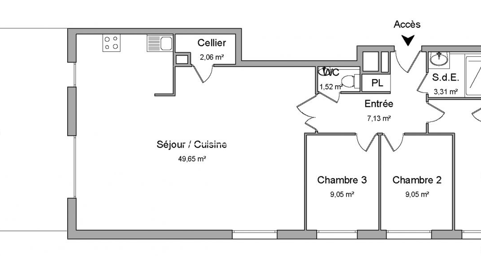 Appartement 4 pièces (101.41 m²) à louer - Chaponost (69630)