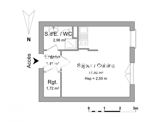 Studio (24.01 m²) à louer - Limoges (87000)