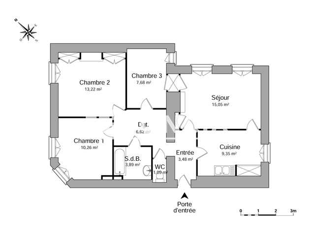 Appartement 4 pièces (70.64 m²) à louer - Anse (69480)