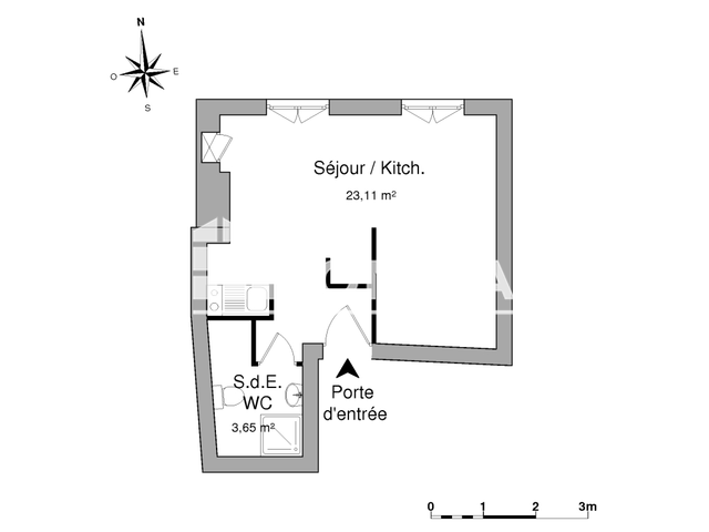 Studio (26.76 m²) à louer - Limoges (87000)