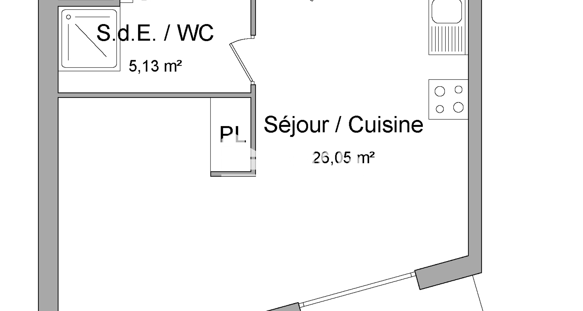 Studio (31.18 m²) à louer - Vénissieux (69200)