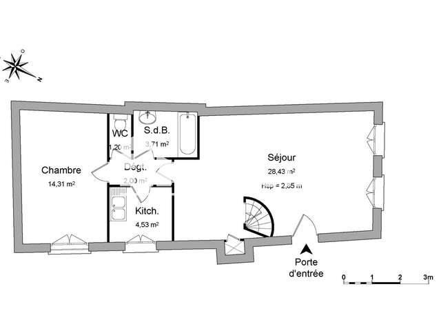 Appartement 2 pièces (54.18 m²) à louer - Poitiers (86000)