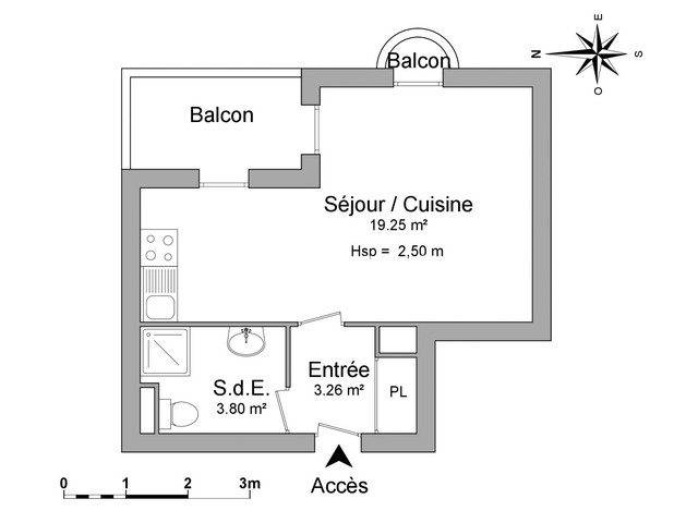 Studio meublé (26.31 m²) à louer - Chatelaillon Plage (17340)