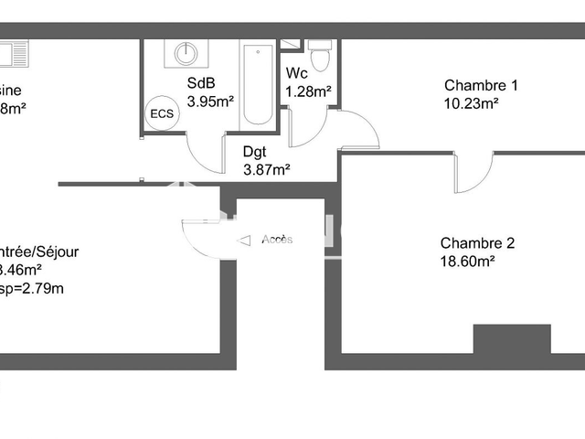 Appartement 3 pièces (68.47 m²) à louer - Rochefort (17300)