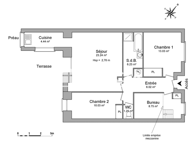 Maison 4 pièces (72.99 m²) à louer - Rochefort (17300)