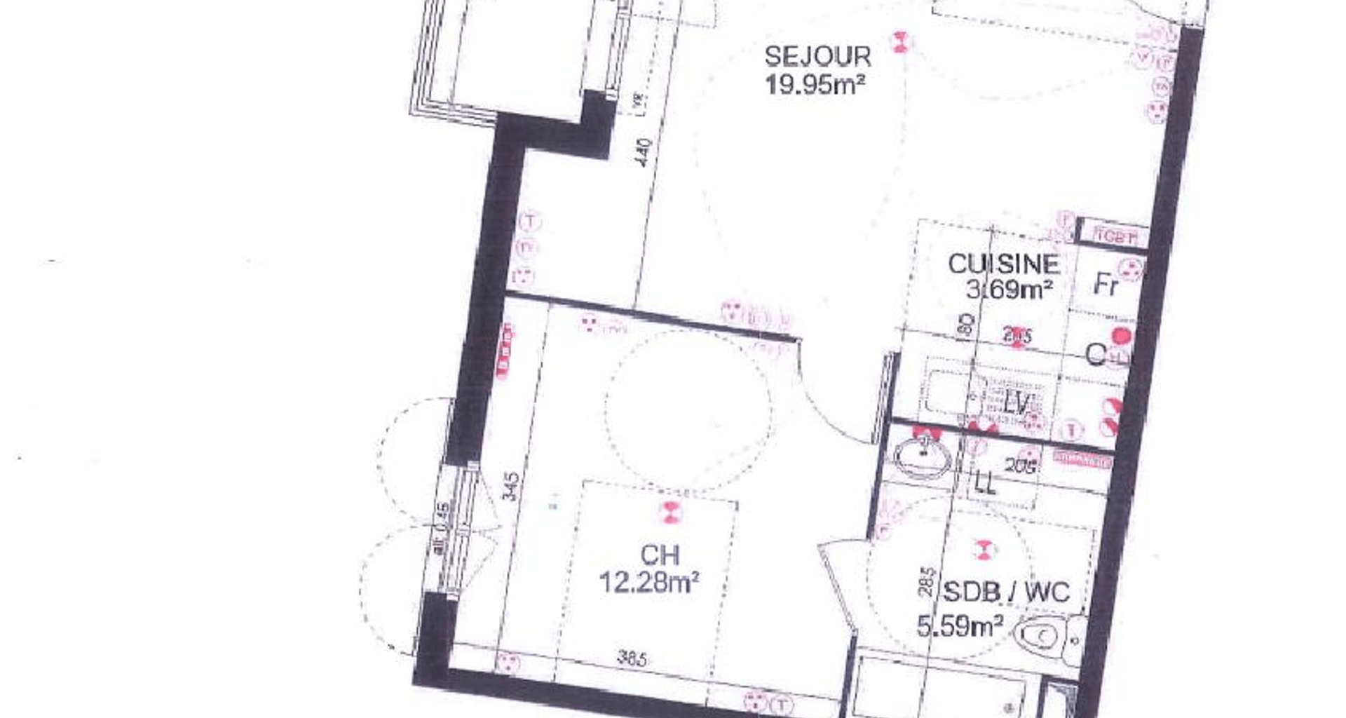 Appartement 2 pièces (41.51 m²) à louer - Plaisir (78370)