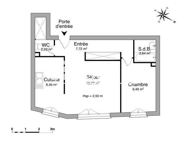 Appartement 2 pièces (48.01 m²) à louer - Limoges (87000)