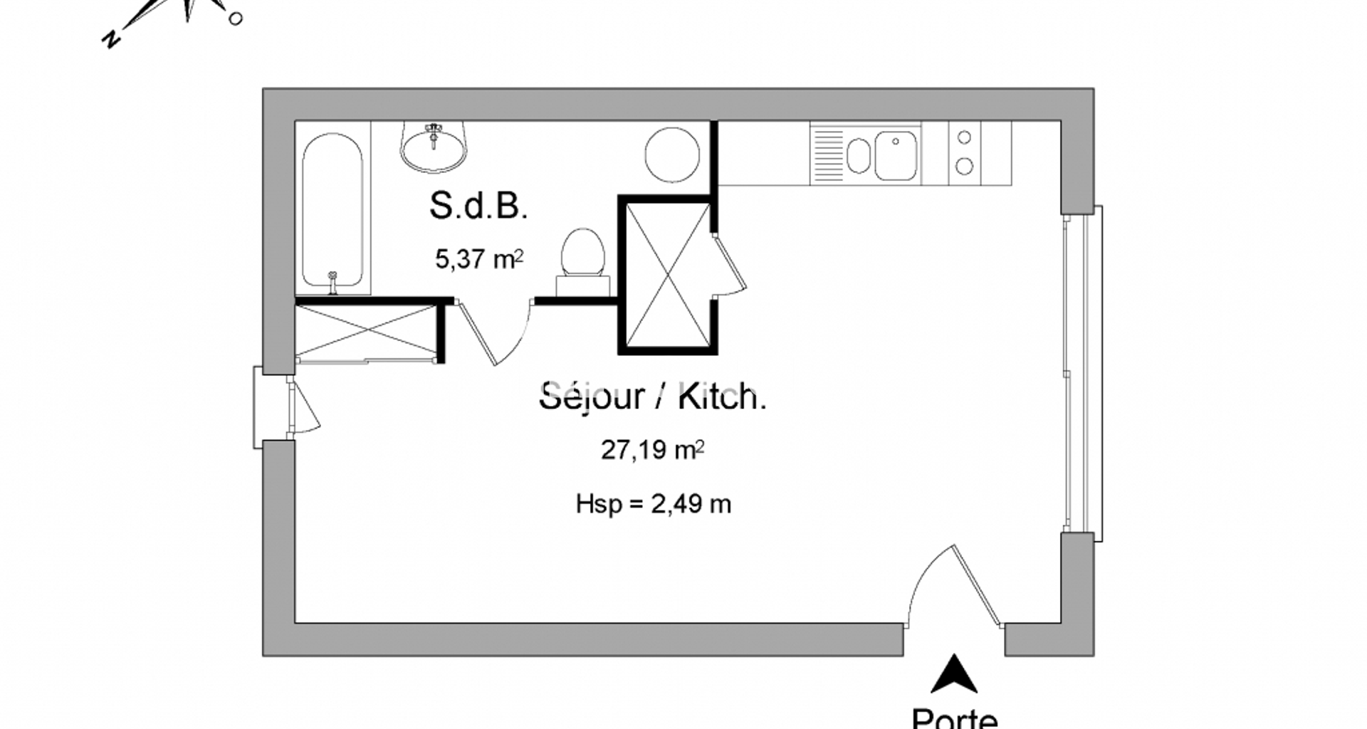 Studio (32.56 m²) à louer - Villemomble (93250)