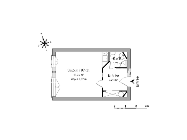 Studio (26.86 m²) à louer - Poitiers (86000)