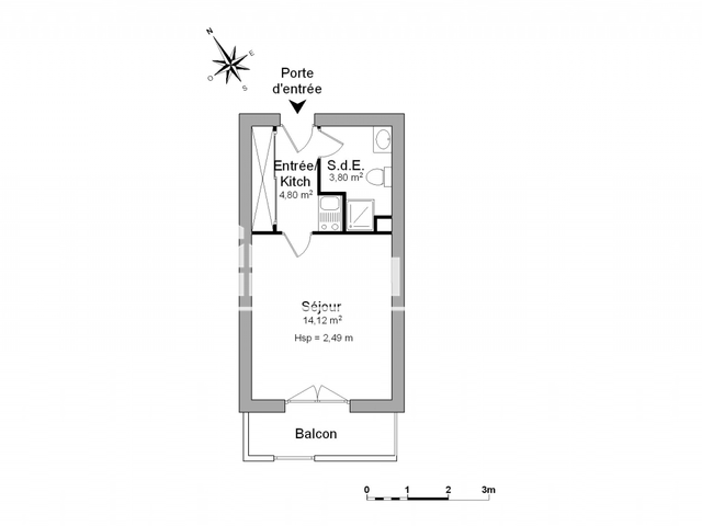 Studio (22.72 m²) à louer - Poitiers (86000)