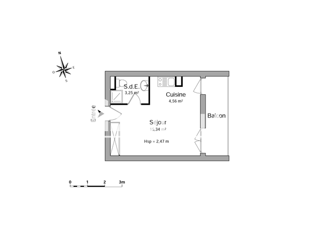 Studio (23.15 m²) à louer - Poitiers (86000)