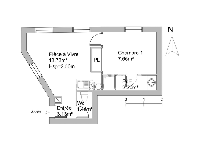 Appartement 2 pièces (28.18 m²) à louer - Niort (79000)