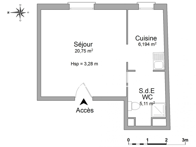 Studio (32.05 m²) à louer - Poitiers (86000)