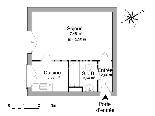 Studio (28.15 m²) à louer - Limoges (87100)