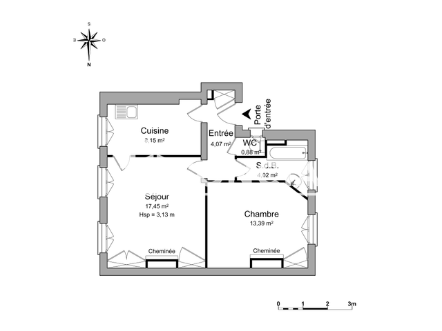 Appartement 2 pièces (47.96 m²) à louer - Lyon 6ᵉ (69006)