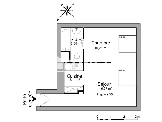Studio (33.24 m²) à louer - Limoges (87000)