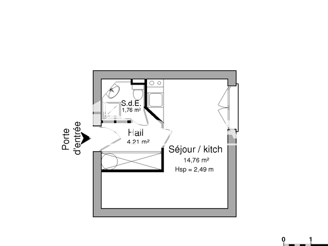 Studio (20.73 m²) à louer - Poitiers (86000)