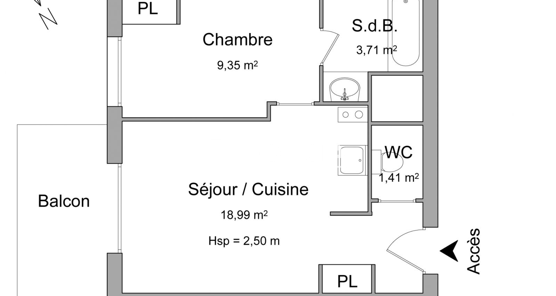Appartement 2 pièces (33.46 m²) à louer - Saverne (67700)