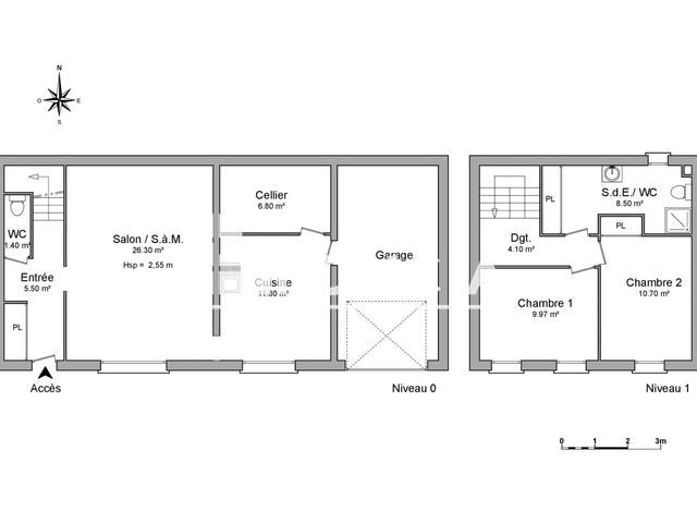 Maison 3 pièces (85.07 m²) à louer - Rochefort Sur Mer (17300)