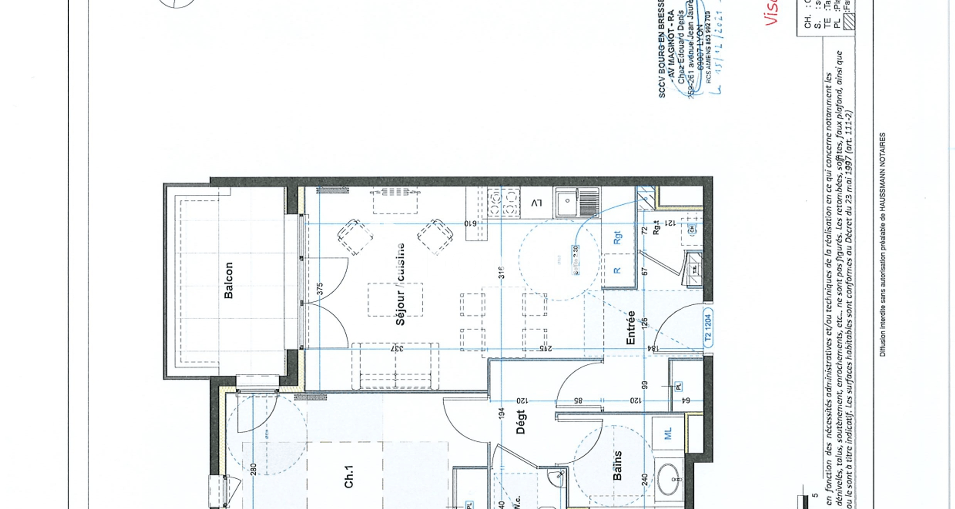 Appartement 2 pièces (49.83 m²) à louer - Bourg-en-bresse (01000)