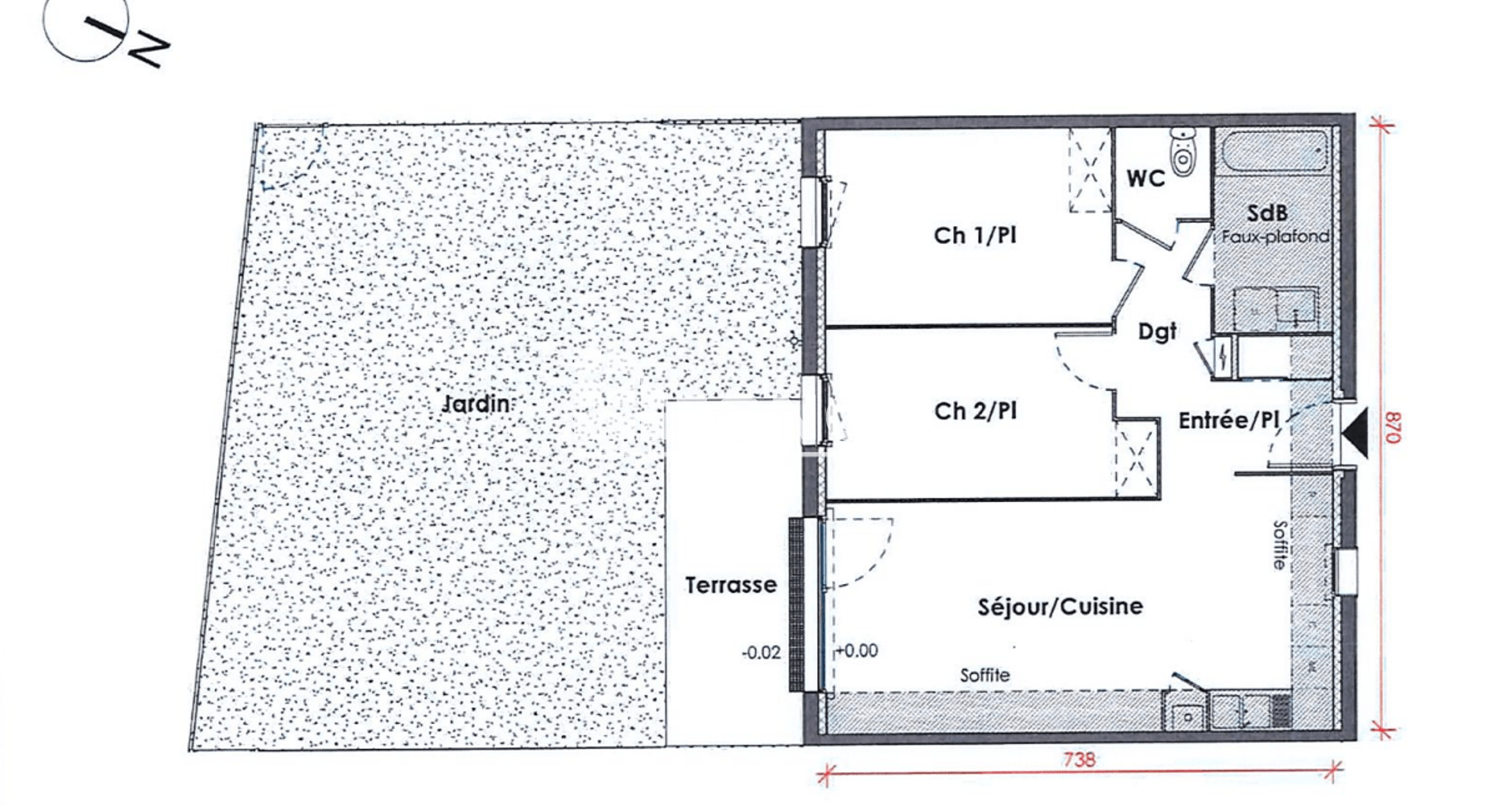 Appartement 3 pièces (62.77 m²) à louer - Déville-lès-rouen (76250)