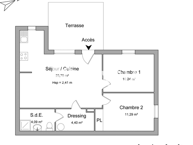 Appartement 3 pièces (53.81 m²) à louer - Trebes (11800)