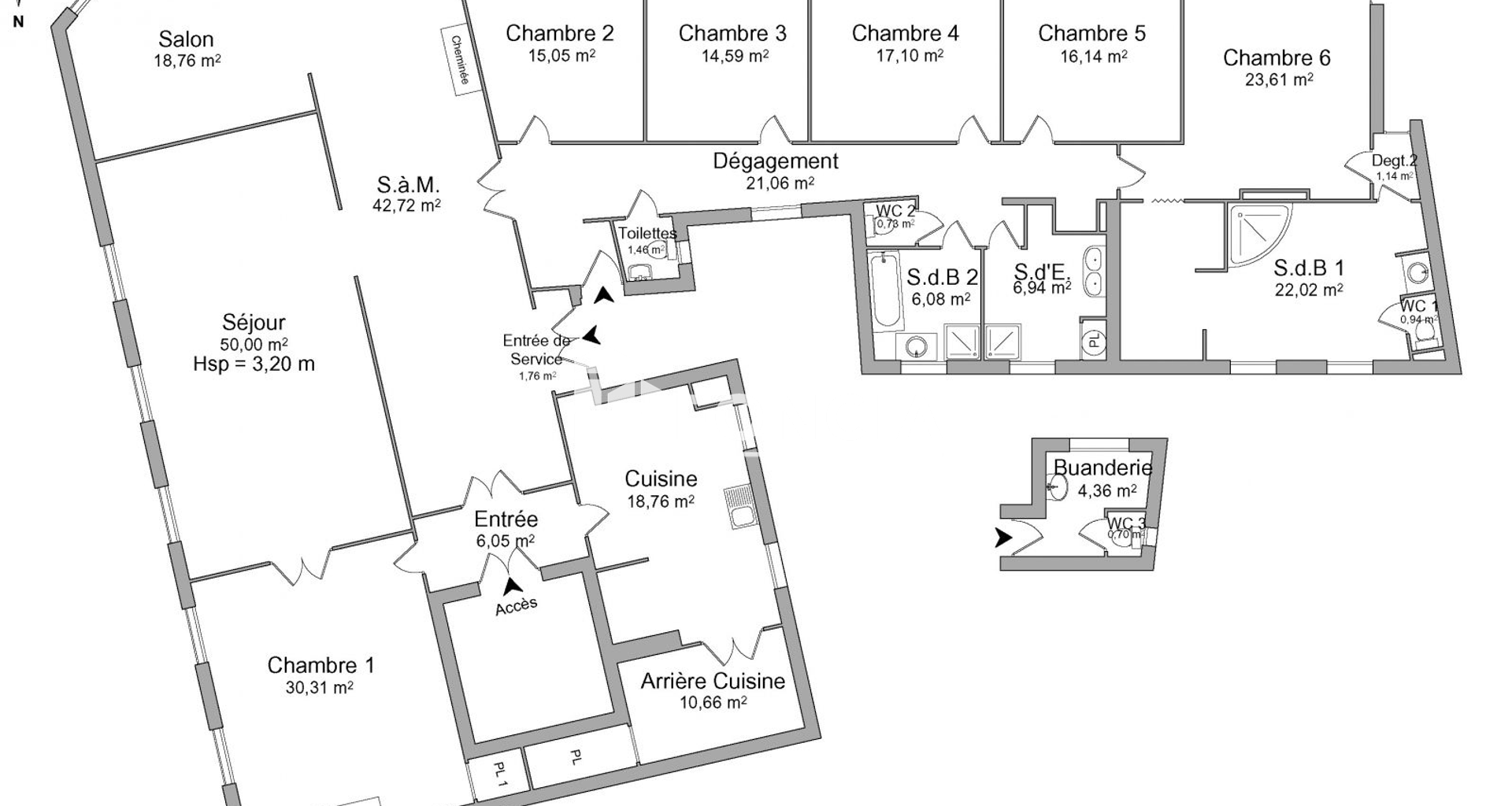 Appartement 7 pièces (330.34 m²) à louer - Marseille 8ᵉ (13008)