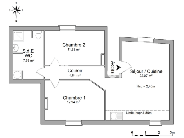Appartement 3 pièces (58.77 m²) à louer - Canet D'aude (11200)