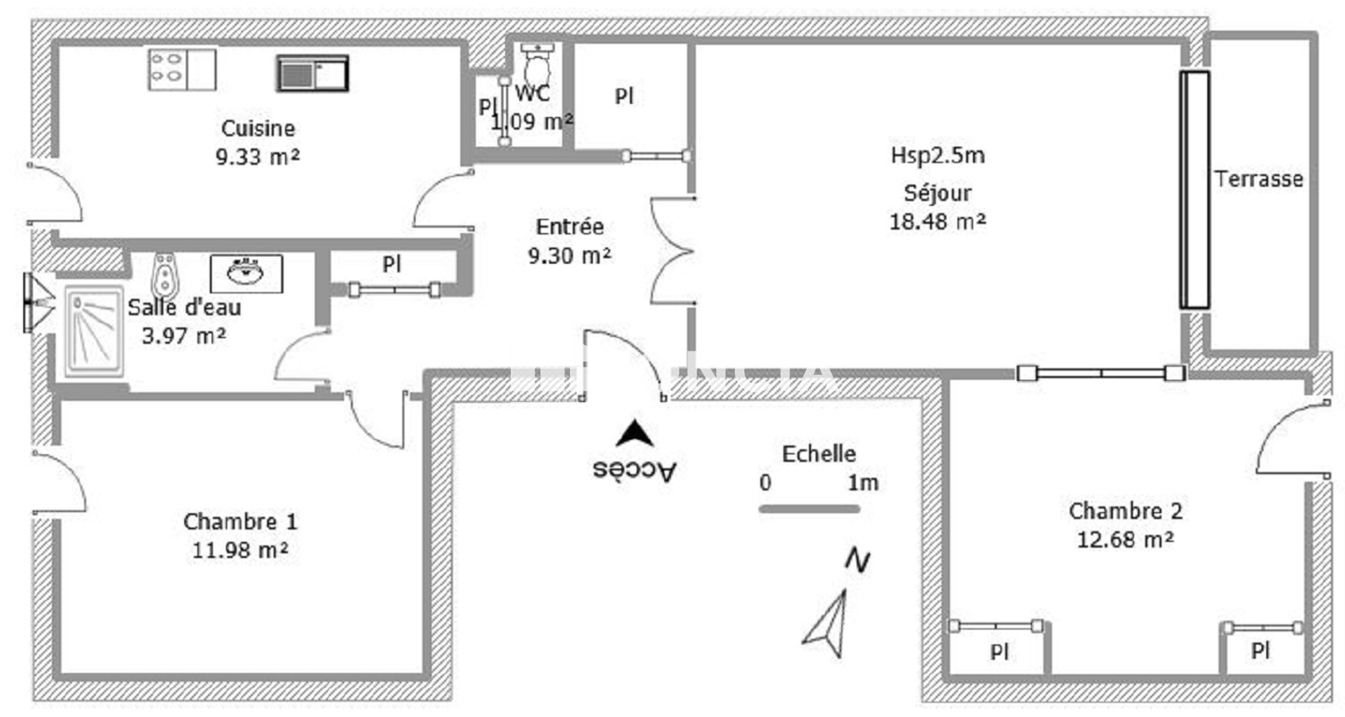 Appartement 3 pièces (66.83 m²) à louer - Carcassonne (11000)