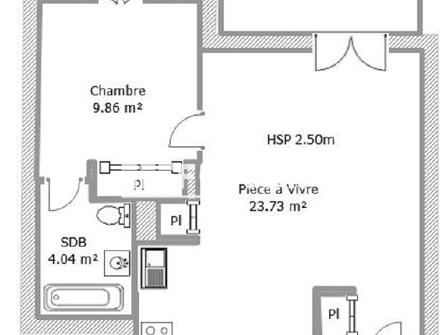 Appartement 2 pièces (37.63 m²) à louer - Limoux (11300)