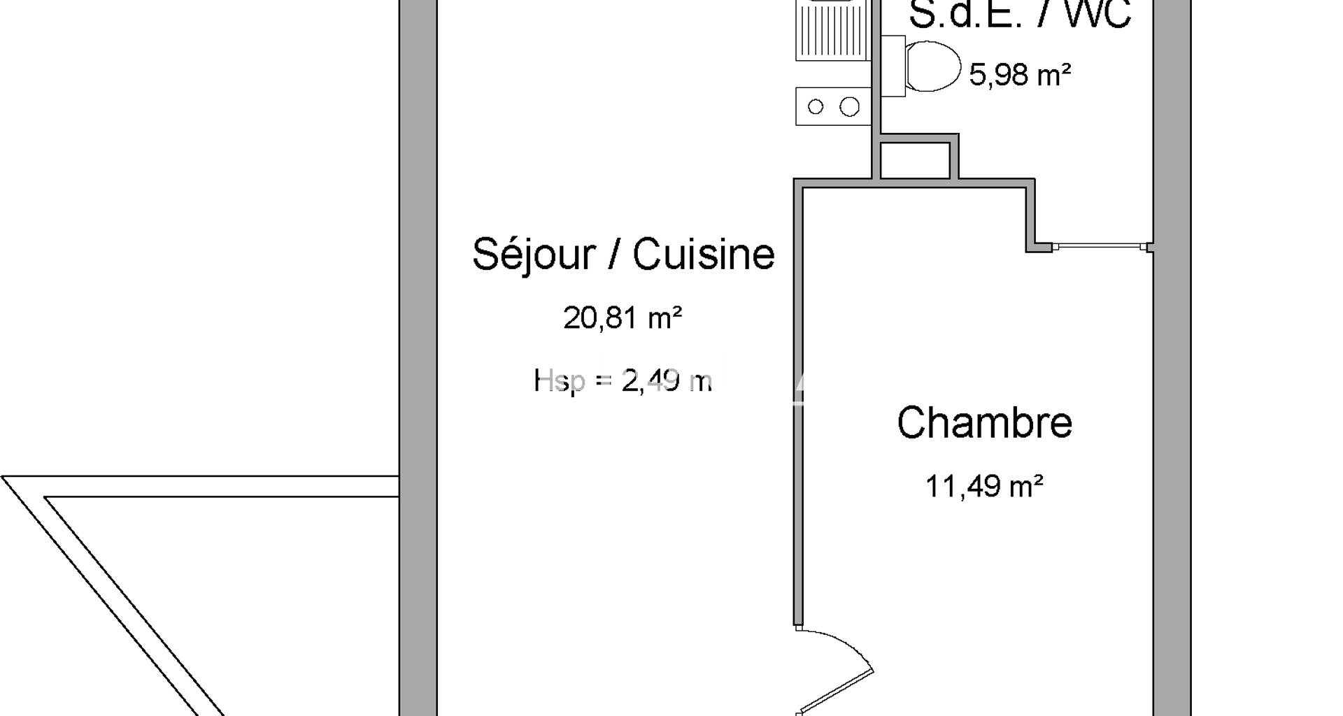 Appartement 2 pièces (38.13 m²) à louer - Septèmes-les-vallons (13240)