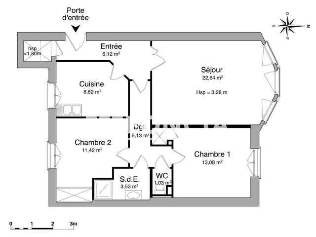 Appartement 3 pièces (71.77 m²) à louer - Carcassonne (11000)