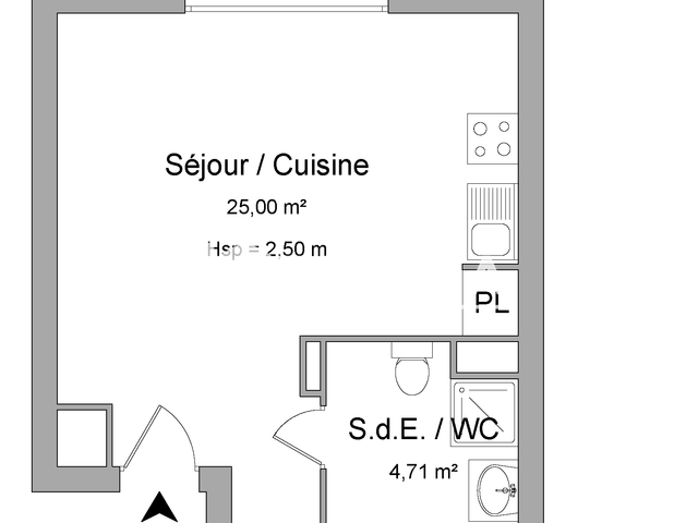 Studio (30.5 m²) à louer - Marseille 15ᵉ (13015)